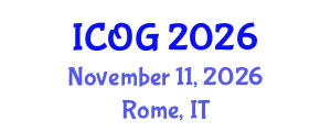 International Conference on Obstetrics and Gynaecology (ICOG) November 11, 2026 - Rome, Italy