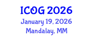 International Conference on Obstetrics and Gynaecology (ICOG) January 19, 2026 - Mandalay, Myanmar