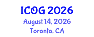 International Conference on Obstetrics and Gynaecology (ICOG) August 14, 2026 - Toronto, Canada