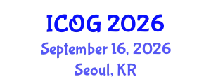 International Conference on Obstetrics and Gynaecology (ICOG) September 16, 2026 - Seoul, Republic of Korea