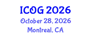 International Conference on Obstetrics and Gynaecology (ICOG) October 28, 2026 - Montreal, Canada