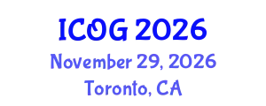 International Conference on Obstetrics and Gynaecology (ICOG) November 29, 2026 - Toronto, Canada