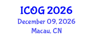 International Conference on Obstetrics and Gynaecology (ICOG) December 09, 2026 - Macau, China