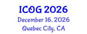 International Conference on Obstetrics and Gynaecology (ICOG) December 16, 2026 - Quebec City, Canada