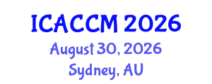 International Conference on Anesthesiology and Critical Care Medicine (ICACCM) August 30, 2026 - Sydney, Australia