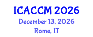 International Conference on Anesthesiology and Critical Care Medicine (ICACCM) December 13, 2026 - Rome, Italy
