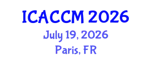 International Conference on Anesthesiology and Critical Care Medicine (ICACCM) July 19, 2026 - Paris, France