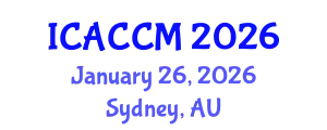 International Conference on Anesthesiology and Critical Care Medicine (ICACCM) January 26, 2026 - Sydney, Australia