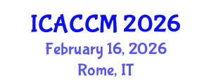 International Conference on Anesthesiology and Critical Care Medicine (ICACCM) February 16, 2026 - Rome, Italy