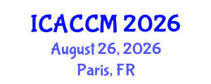 International Conference on Anesthesiology and Critical Care Medicine (ICACCM) August 26, 2026 - Paris, France