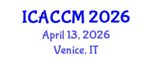 International Conference on Anesthesiology and Critical Care Medicine (ICACCM) April 13, 2026 - Venice, Italy