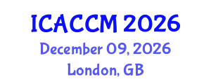 International Conference on Anesthesiology and Critical Care Medicine (ICACCM) December 09, 2026 - London, United Kingdom
