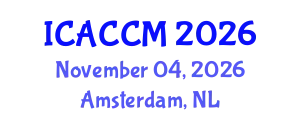 International Conference on Anesthesiology and Critical Care Medicine (ICACCM) November 04, 2026 - Amsterdam, Netherlands