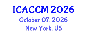International Conference on Anesthesiology and Critical Care Medicine (ICACCM) October 07, 2026 - New York, United States