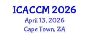 International Conference on Anesthesiology and Critical Care Medicine (ICACCM) April 13, 2026 - Cape Town, South Africa