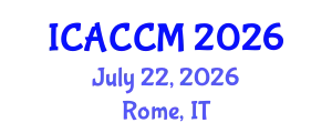 International Conference on Anesthesiology and Critical Care Medicine (ICACCM) July 22, 2026 - Rome, Italy