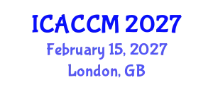 International Conference on Anesthesiology and Critical Care Medicine (ICACCM) February 15, 2027 - London, United Kingdom