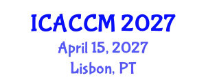 International Conference on Anesthesiology and Critical Care Medicine (ICACCM) April 15, 2027 - Lisbon, Portugal