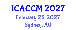 International Conference on Anesthesiology and Critical Care Medicine (ICACCM) February 25, 2027 - Sydney, Australia