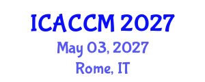 International Conference on Anesthesiology and Critical Care Medicine (ICACCM) May 03, 2027 - Rome, Italy