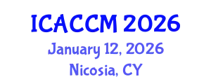International Conference on Anesthesiology and Critical Care Medicine (ICACCM) January 12, 2026 - Nicosia, Cyprus