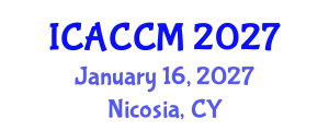 International Conference on Anesthesiology and Critical Care Medicine (ICACCM) January 16, 2027 - Nicosia, Cyprus