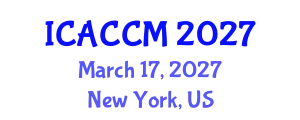 International Conference on Anesthesiology and Critical Care Medicine (ICACCM) March 17, 2027 - New York, United States