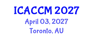 International Conference on Anesthesiology and Critical Care Medicine (ICACCM) April 03, 2027 - Toronto, Australia