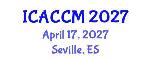 International Conference on Anesthesiology and Critical Care Medicine (ICACCM) April 17, 2027 - Seville, Spain