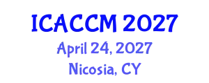 International Conference on Anesthesiology and Critical Care Medicine (ICACCM) April 24, 2027 - Nicosia, Cyprus