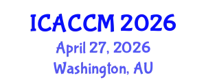 International Conference on Anesthesiology and Critical Care Medicine (ICACCM) April 27, 2026 - Washington, Australia