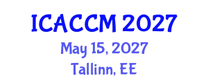 International Conference on Anesthesiology and Critical Care Medicine (ICACCM) May 15, 2027 - Tallinn, Estonia