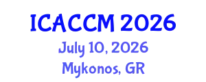 International Conference on Anesthesiology and Critical Care Medicine (ICACCM) July 10, 2026 - Mykonos, Greece