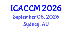 International Conference on Anesthesiology and Critical Care Medicine (ICACCM) September 06, 2026 - Sydney, Australia