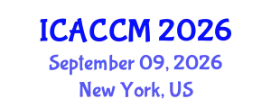 International Conference on Anesthesiology and Critical Care Medicine (ICACCM) September 09, 2026 - New York, United States