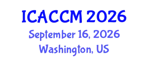 International Conference on Anesthesiology and Critical Care Medicine (ICACCM) September 16, 2026 - Washington, United States