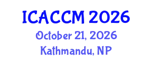 International Conference on Anesthesiology and Critical Care Medicine (ICACCM) October 21, 2026 - Kathmandu, Nepal