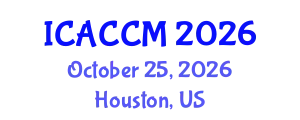 International Conference on Anesthesiology and Critical Care Medicine (ICACCM) October 25, 2026 - Houston, United States