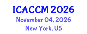 International Conference on Anesthesiology and Critical Care Medicine (ICACCM) November 04, 2026 - New York, United States