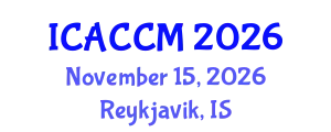 International Conference on Anesthesiology and Critical Care Medicine (ICACCM) November 15, 2026 - Reykjavik, Iceland