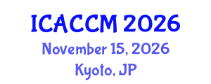 International Conference on Anesthesiology and Critical Care Medicine (ICACCM) November 15, 2026 - Kyoto, Japan