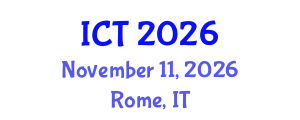 International Conference on Toxicology (ICT) November 11, 2026 - Rome, Italy