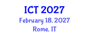 International Conference on Toxicology (ICT) February 18, 2027 - Rome, Italy
