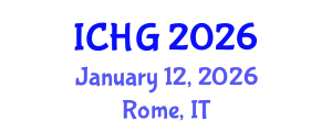 International Conference on Human Genetics (ICHG) January 12, 2026 - Rome, Italy
