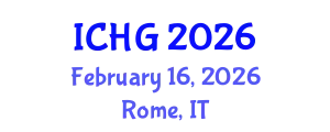 International Conference on Human Genetics (ICHG) February 16, 2026 - Rome, Italy