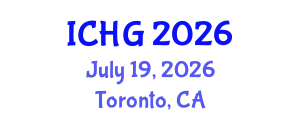 International Conference on Human Genetics (ICHG) July 19, 2026 - Toronto, Canada