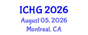 International Conference on Human Genetics (ICHG) August 05, 2026 - Montreal, Canada