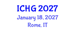 International Conference on Human Genetics (ICHG) January 18, 2027 - Rome, Italy