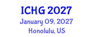 International Conference on Human Genetics (ICHG) January 09, 2027 - Honolulu, United States
