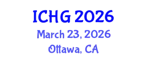 International Conference on Human Genetics (ICHG) March 23, 2026 - Ottawa, Canada